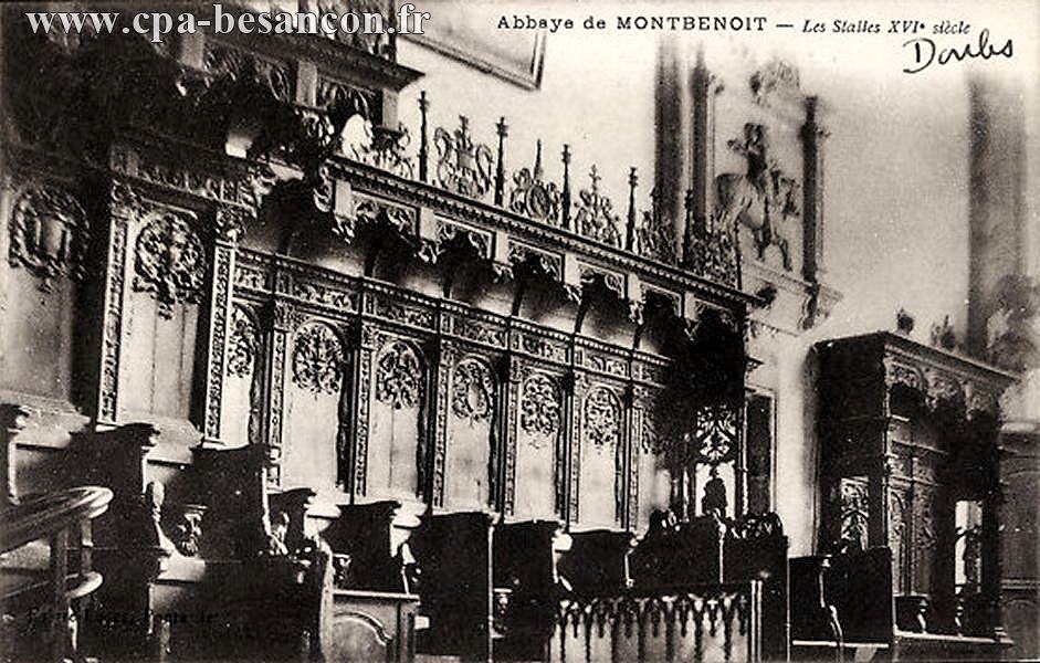 Abbaye de MONTBENOIT - Les Stalles XVIe siècle